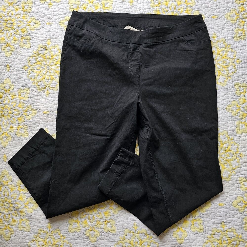 Soft Surroundings Super Stretch Ankle Pants Size XL Black Pull On Style 2AC10